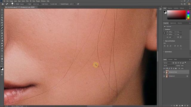 Portrait Skin Smoothness by Neural Filters in Photoshop 2021 смотреть онлайн