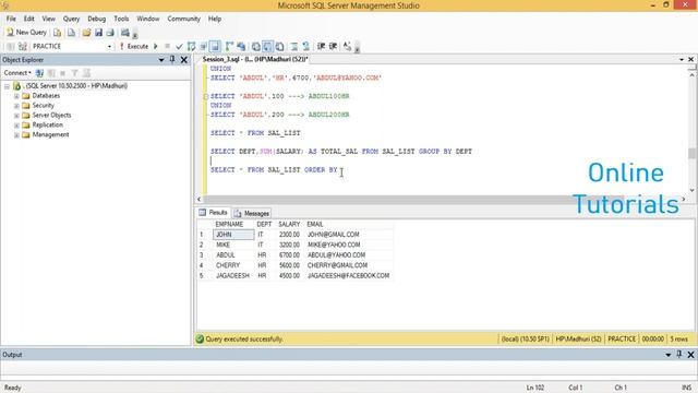 MSBI Functions Tutorial Null & IS Null | Group by | Union & Union ALL | Order by | Date Function смотреть онлайн