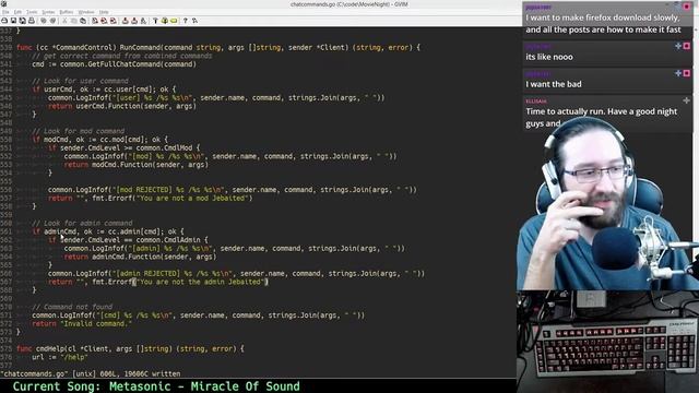 Go, WebSockets, HTML5 video, and Chat | MovieNight stuff | Apr. 11, 2019 смотреть онлайн