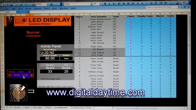 ICE LED Sports Screen Database Software Part3 смотреть онлайн