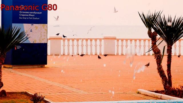 Сочи . пляж солнечный .TEST PANASONIC G80 смотреть онлайн