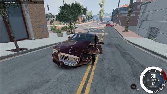 Accident Intentionat cu un Rolls Royce Ghost pe BeamNG.Drive смотреть онлайн