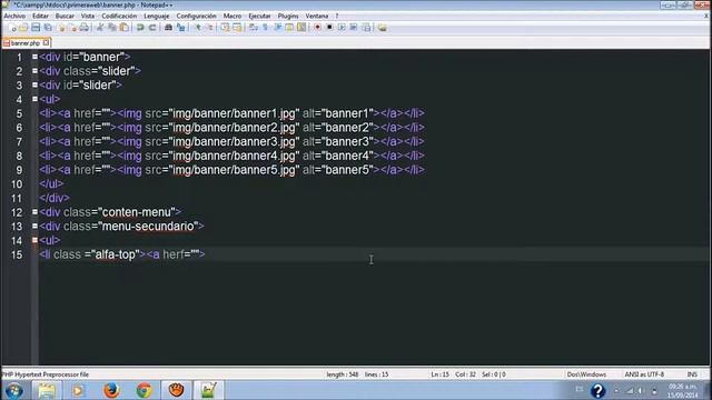 Primera página Web Dinamica html5, php, jquery, css parte 4 смотреть онлайн