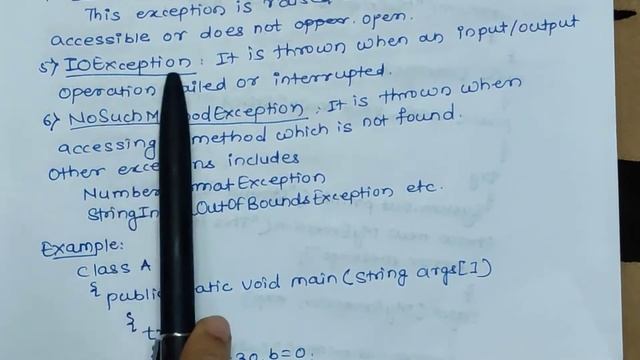 Built-in exceptions in java смотреть онлайн