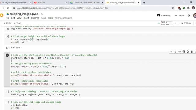 cropping of images in OpenCV with Python смотреть онлайн