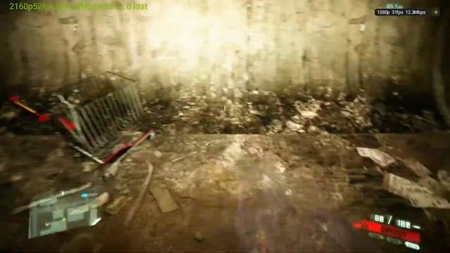 Nvidia Gamestream ShieldTV 5Ghz WiFi Test Nvidia GTX 1060 -  Steam Crysis 2