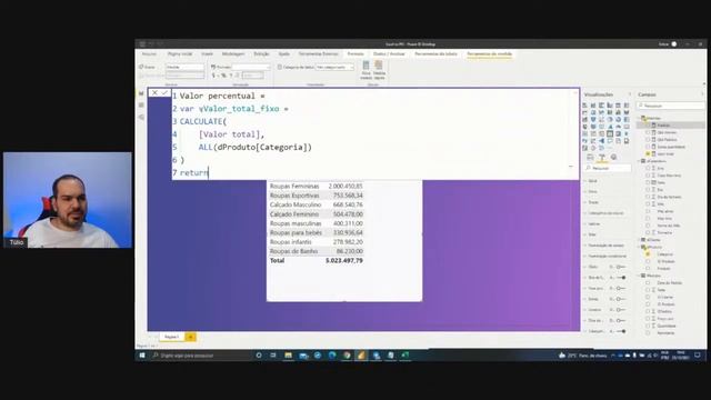 [Power Bi] Como calcular o percentual em relação ao total no Power BI смотреть онлайн