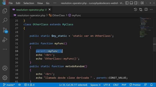 Miembros estaticos en PHP-Scope Resolution Operador en PHP-self:: en PHP vs static:: en PHP(parte 4 смотреть онлайн