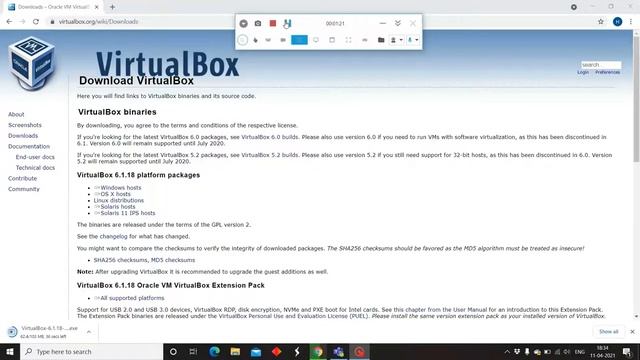 VirtualBox installation on windows 10 (64/32) bit смотреть онлайн
