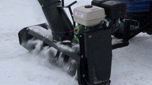 Лучший способ борьбы со снегом / Бензиновый снегоротор для минитрактора!