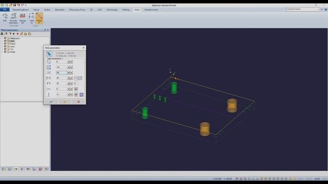 Alphacam VBA Add-in Hole2P, Hole2L, HoleEdit смотреть онлайн
