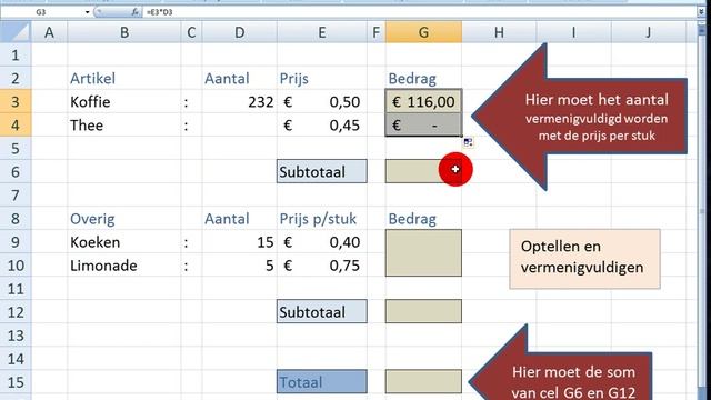 Excel 2003 NL, 2007 NL, 2010 NL, basis kennis -optellen vermenigvuldigen смотреть онлайн