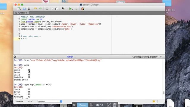 differences between apply, map and applymap in pandas смотреть онлайн