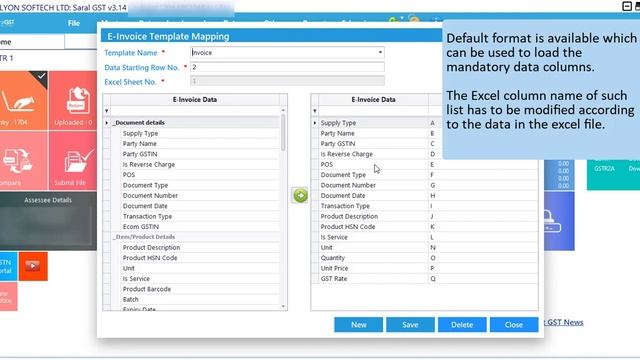 Excel Import for E Invoicing in Saral GST смотреть онлайн