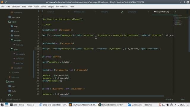 14 - Buzón de Entrada y Salida [CodeIgniter 3 - PHP 7] смотреть онлайн