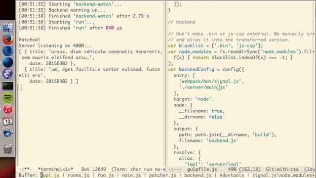 Patching individual functions with webpack's HMR смотреть онлайн