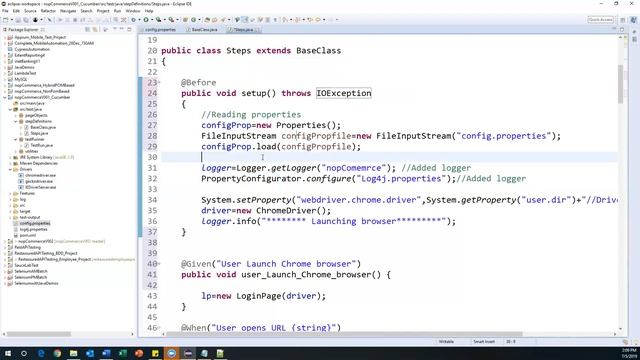 Part 3: Selenium with Java+Cucumber(BDD) Framework Development from Scratch смотреть онлайн