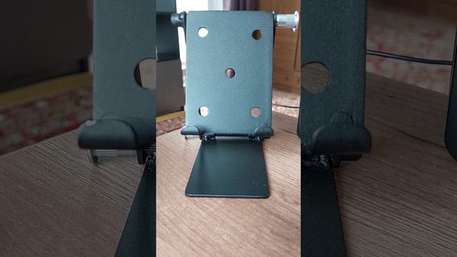 Раскладная металлическая многофункциональная подставка для телефона и планшета в стиле лофт. смотреть онлайн