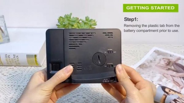 B0367WST2H2R-V1 Digital Temperature and Humidity Clock Weather forecast Alarm Projector Clock