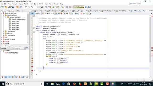Desktop Tutorial - Used import java.util.Scanner (Netbean) Part 1 смотреть онлайн