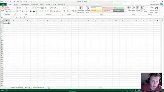 Weekly Excel Hacks - Episode 11 - Repeat Format/ctrl + PgUp/Refresh all Pivots смотреть онлайн