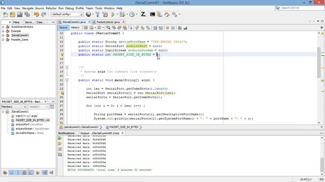 Example Usage of JSerialComm Library to Connect Your Java App from PC to Your Arduino смотреть онлайн