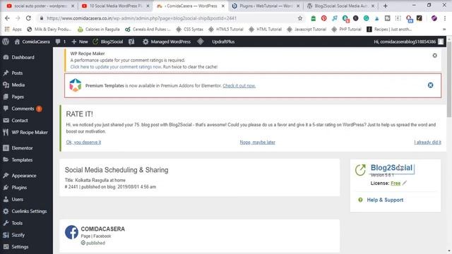 Social Media Autopost Free Wordpress Plugin 2019 - One Click to Share Media Post смотреть онлайн