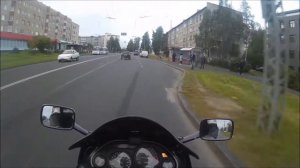 Kawasaki zzr 400 -2 Прокат до работы видео 1№