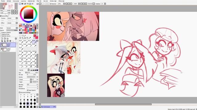 ? Watch Me DRAW a Sketch of Vaggie & Charlie From Hazbin Hotel // #speedpaint #hazbinhotel ? смотреть онлайн