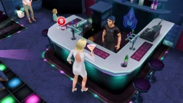 Sims Free play в клубе! Дискотека, вечеринка. смотреть онлайн