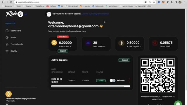 ПРОСТАЯ СХЕМА КАК ПРИУМНОЖИТЬ МОНЕТУ BNB❗️ЭТОТ САЙТ ПЛАТИТ 6% В ДЕНЬ НА ПАССИВЕ❗️RIDEBNB❗️ смотреть онлайн