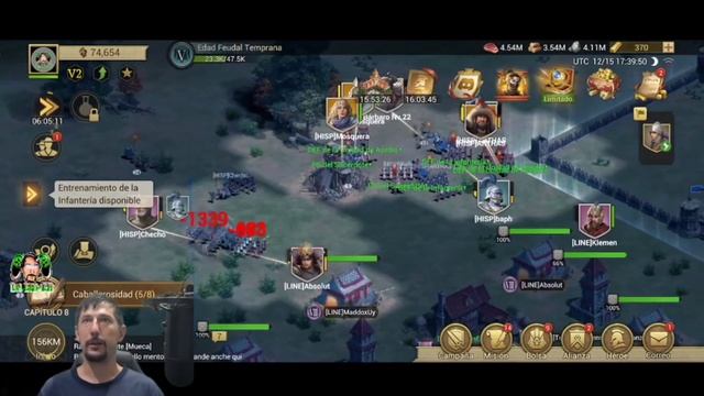 Game of Empires Batalla Alianza Hispanos vs LINEAGE (Age of Empires Mobile) Gameplay смотреть онлайн
