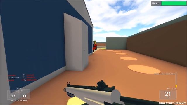 Roblox: Xbox One Last Strike Gameplay Free for All 30-7 Advanced Warfare Nuke Town fun games смотреть онлайн