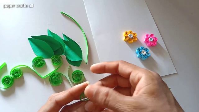 how to make artificial flower at home. / how to make quilling design flowers at home easy смотреть онлайн