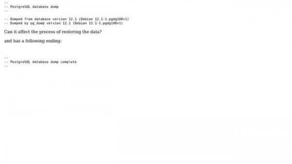 Databases: pg_restore: error: could not read from input file: end of file (2 Solutions!!)