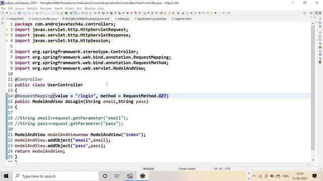 #9 JdbcTemplate | HttpServletRequest | HttpServletResponse | Spring Boot | Spring Tutorial in Hindi смотреть онлайн