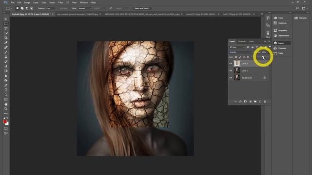 การแต่งภาพให้เป็นหน้าผีในโปรแกรม Photoshop смотреть онлайн