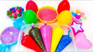 РАЗНОЦВЕТНЫЕ СЛАЙМЫ - АСМР - СМЕШИВАЕМ слаймы