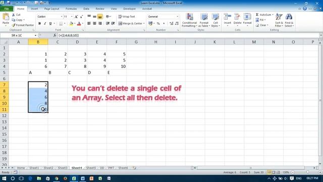 Create an Array Formula in Excel смотреть онлайн