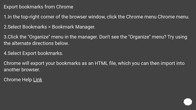 How can I export bookmarks in Google Chrome? смотреть онлайн