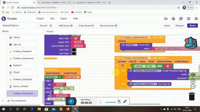 How to Create Free OTP Verification System with Firebase Auth in Kodular 24/7 service || Bangla смотреть онлайн