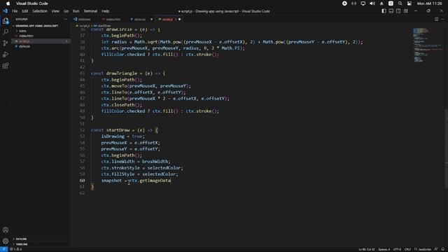 Drawing app using HTML, CSS and Java смотреть онлайн