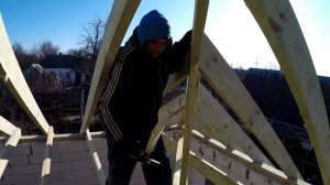 Четырёхскатная крыша. ДОМ С НУЛЯ - 4. Серия 10.