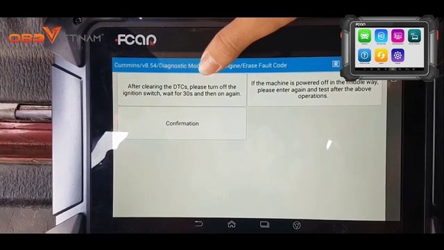 Fcar F7S-D làm việc với động cơ Cumin của xe KoMat'su смотреть онлайн