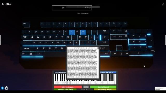 Roblox piano sheets | Rush E смотреть онлайн