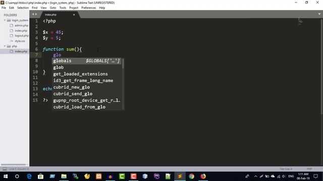 PHP - Part 22 ( global, $GLOBALS ) смотреть онлайн
