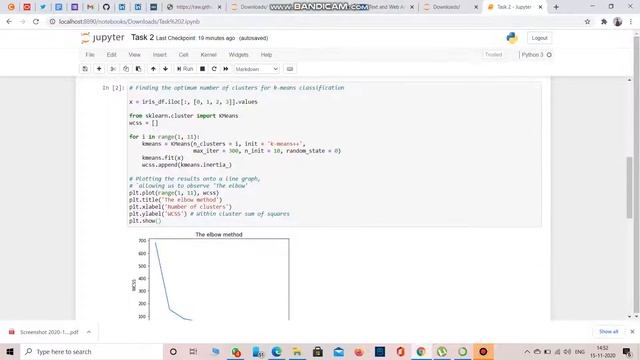 Prediction using Unsupervised ml(using K-Means clustering) смотреть онлайн