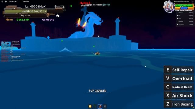 KING LEGACY Q&A24 |Thành Lập Crew Tuyển Thành Viên Và Dùng DF Lửa Thức Tỉnh Săn 5 Con Hydra Cực Mạn смотреть онлайн