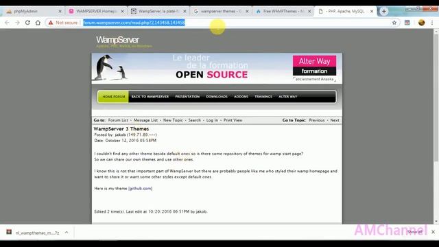How to change localhost theme from WampServer | WampServer Customization | смотреть онлайн