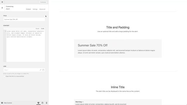 Using the Alert Element | YOOtheme Documentation (WordPress) смотреть онлайн